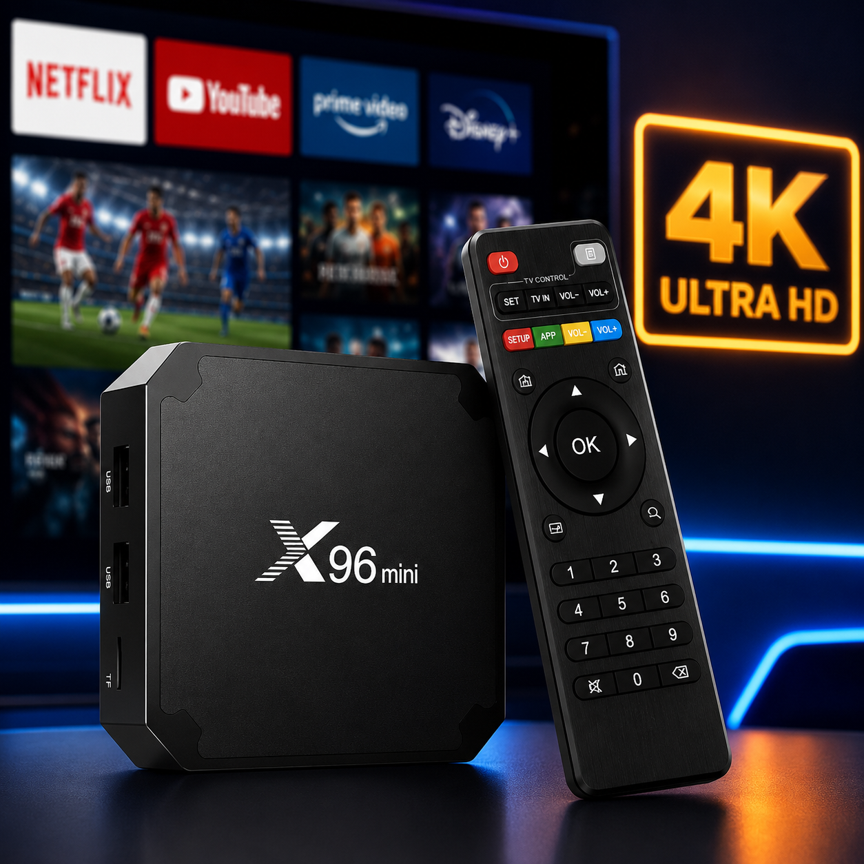 X96 Smart TV Box 4K WiFi | +900 Canales