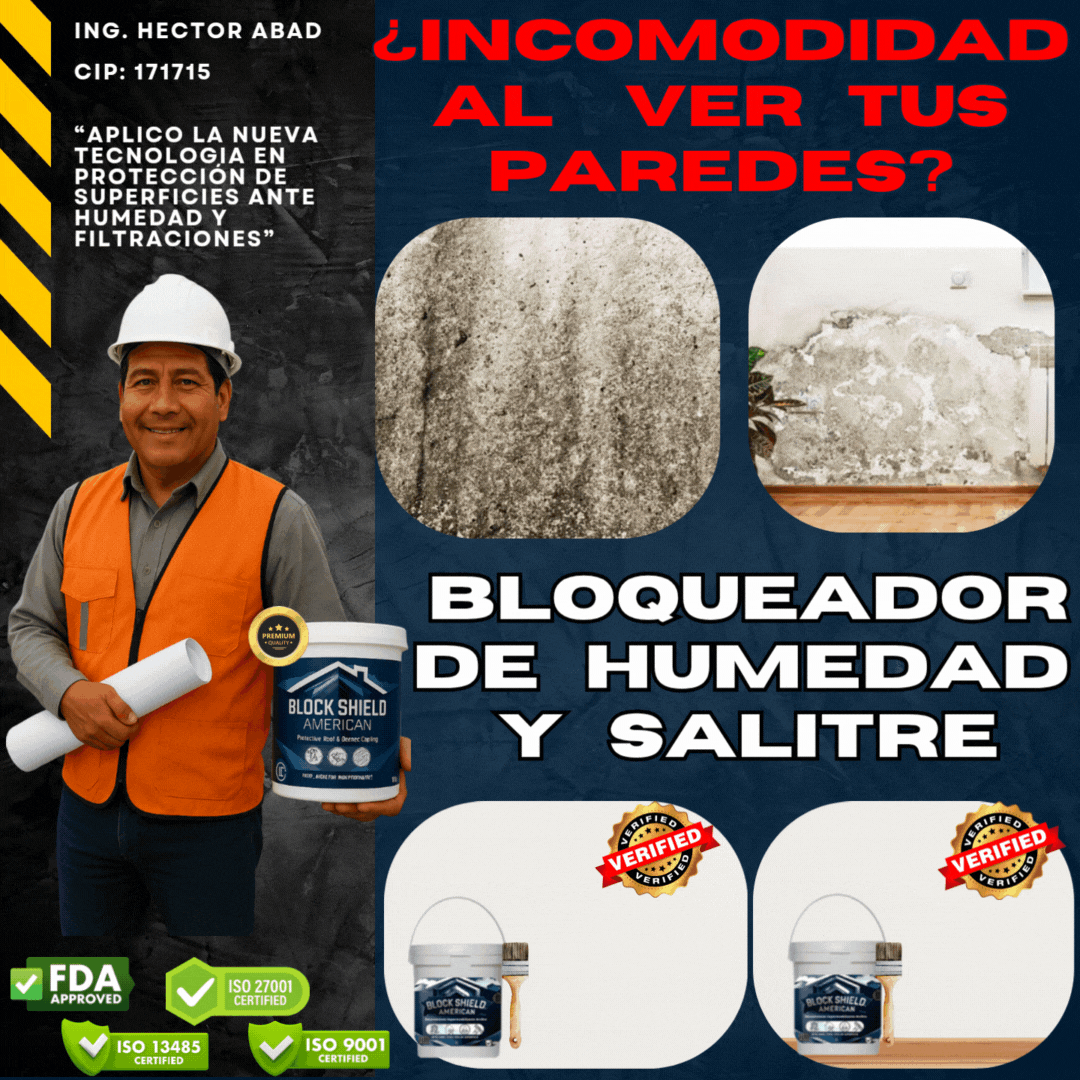 BLOCKSHIELD AMERICAN™ - BLOQUEADOR DE HUMEDAD Y SALITRE