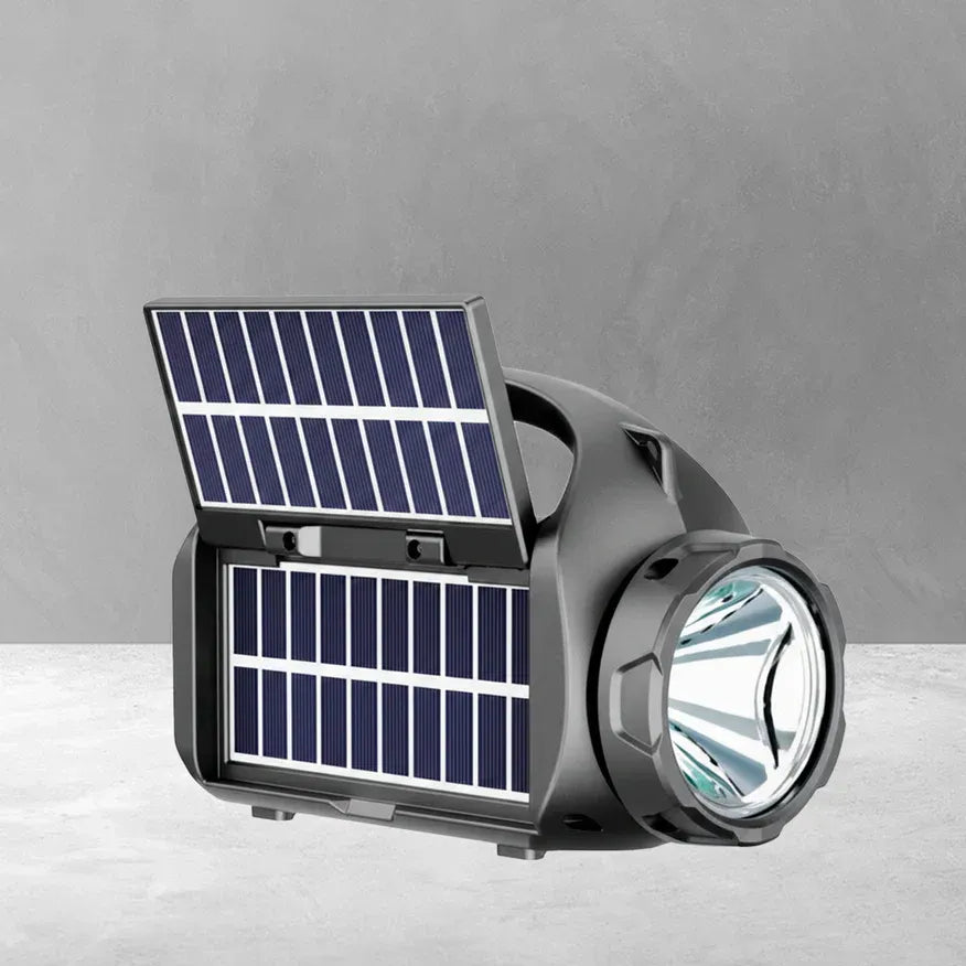PARLANTE-CARGADOR-LINTERNA SOLAR - 3 EN 1 PREMIUM